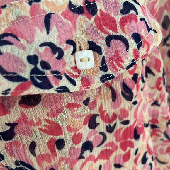 Croft & Barrow Multicolor Floral Button Down Shirt - Picture 3 of 11